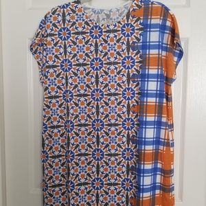 Geometric Design Shift Dress